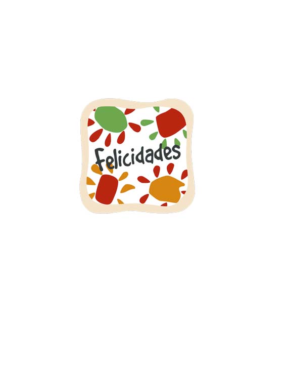 Etiqueta Adhesiva «Felicidades» Ref. 31-005
