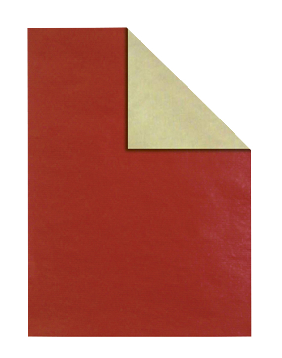 Bobina de Papel Eco Bicolor Liso Y0832 Rojo/Oro