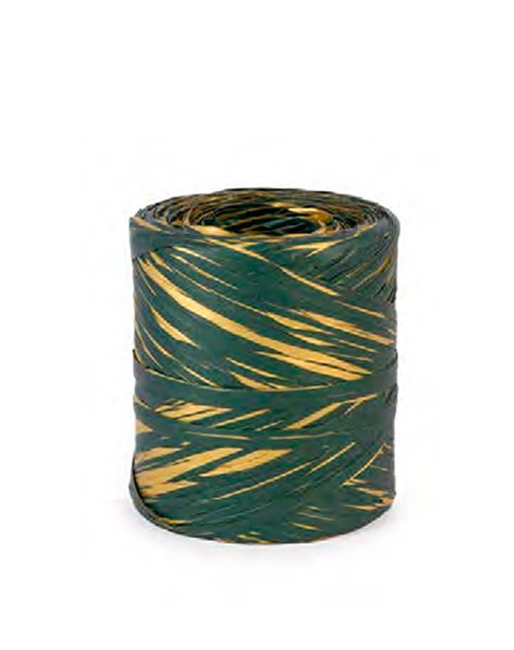 Bobina rafia bicolor Gold Pino/Oro