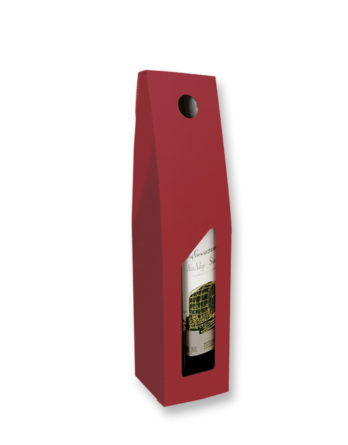 Caja Vino "Rojo" 1 botella (Con ventana)