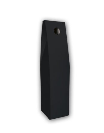 Caja Vino Liscio Negro 1 botella (Sin ventana)
