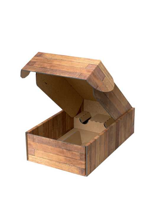 Caja Vino "Teak" 2 botellas (Sin ventana)