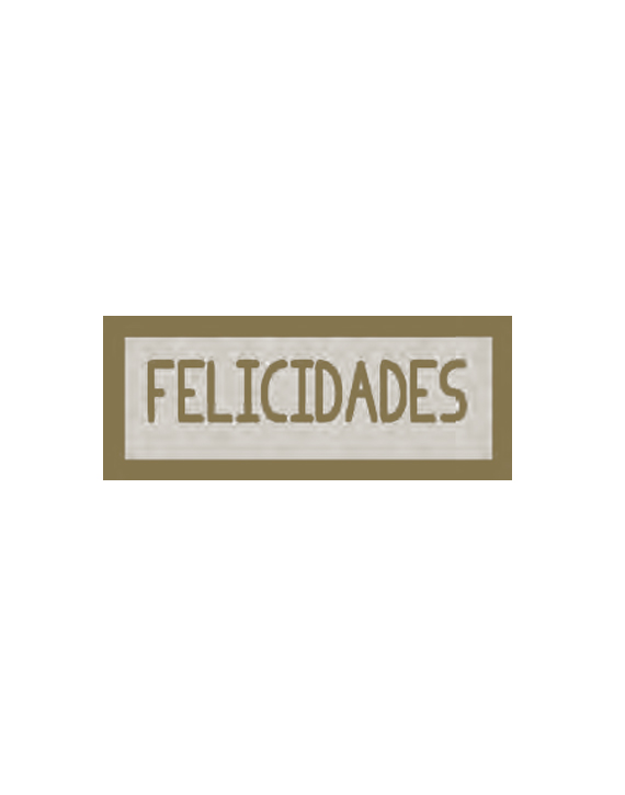 Etiqueta Adhesiva "Felicidades" Ref. 3-759E
