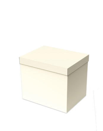 Caja decorativa "Gofrato Avorio" Línea 1200 (38.5x30x33 cm.)