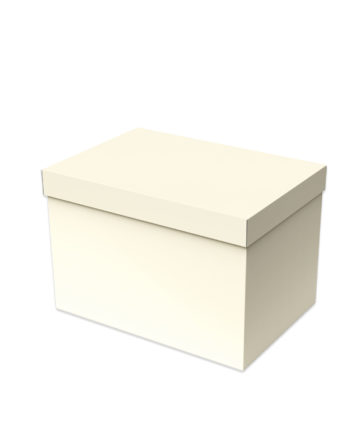 Caja decorativa "Gofrato Avorio" Línea 1300 (49x34x33 cm.)
