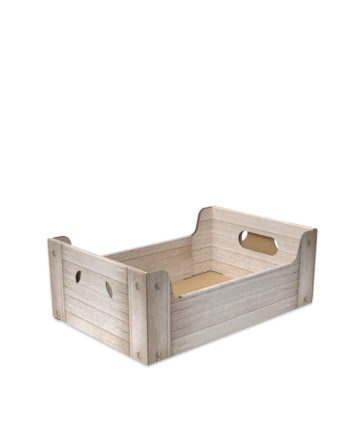 Cesta Shabby Wood (35,5x24x12,5 cm.)