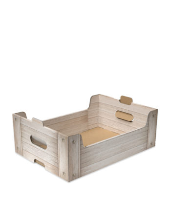 Cesta Shabby Wood (42x29x14 cm.)