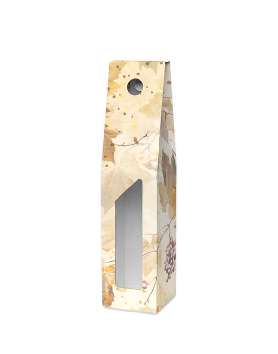 Caja Vino Foliage 1 botella (Con ventana)