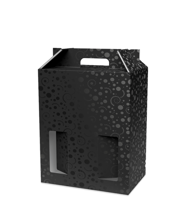 Caja Vino "Black Spot" 6 botellas (Con ventana)