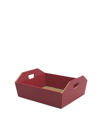 Cesta Red Velvet con Asa (21.5x15.5x5 cm.)