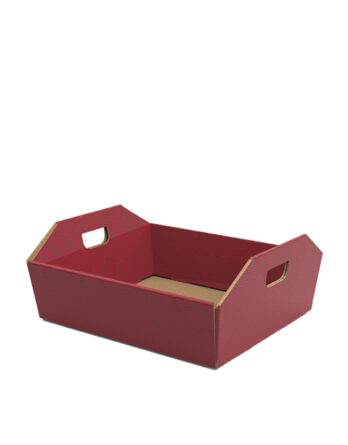 Cesta Red Velvet con Asa (34x28.5x10 cm.)