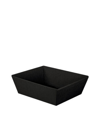 Cesta Canneté Negra (21.5x17x6 cm.)