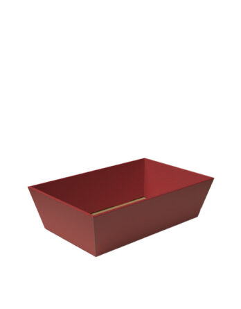 Cesta Red Velvet sin Asa (21.5x17x6 cm.)