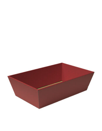 Cesta Red Velvet sin Asa (34x20x11 cm.)