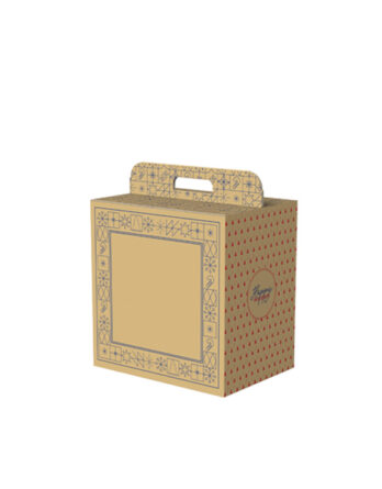 Caja Decorada Natural Christmas (33x24x34 cm.)