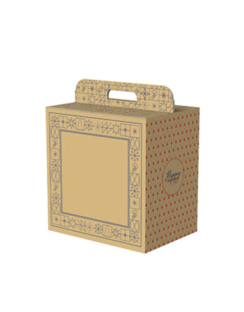 Caja Decorada Natural Christmas (43x26x34 cm.)