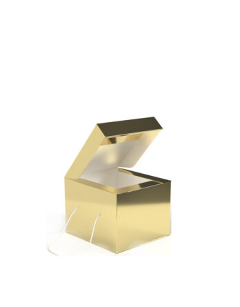Caja Glitter Oro (20x20x15 cm.)