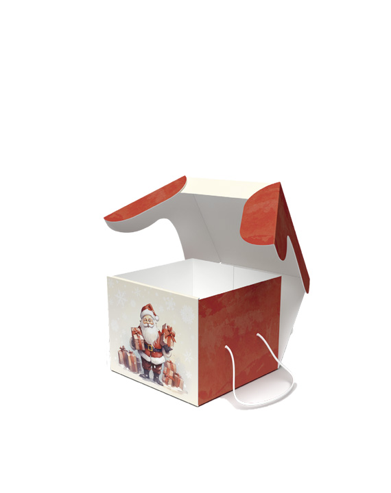 Caja Decorada Santa Claus