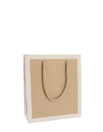 Bolsa Lux Collection Frame papel reciclado Blanca