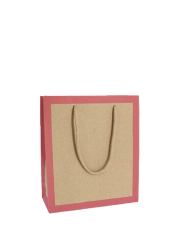 Bolsa Lux Collection Frame papel reciclado Fucsia