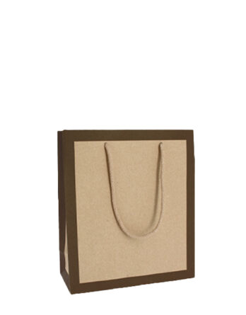 Bolsa Lux Collection Frame papel reciclado Marrón