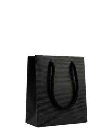 Bolsas Artelux "Rayas Negras" Plastificadas Brillo