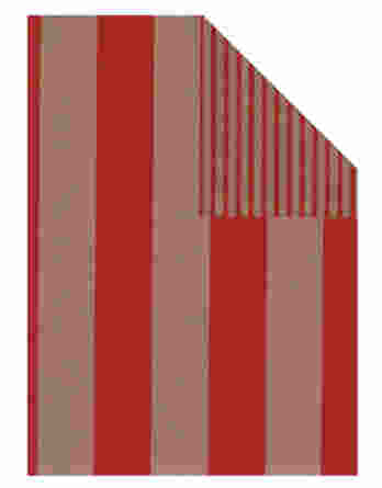 Bobina de Papel Eco Natur Bicolor FB778 Kraft Hawana/Rojo