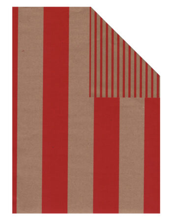Bobina de Papel Eco Natur Bicolor FB778 Kraft Hawana/Rojo